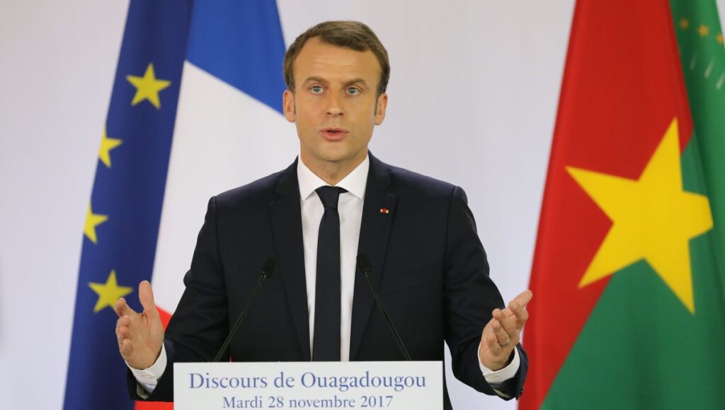 Le président de la République française, Emmanuel Macron