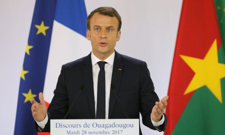 Le président de la République française, Emmanuel Macron