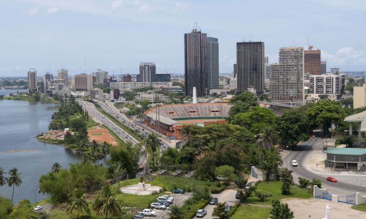 une vue de la ville d'Abidjan (Côte d'Ivoire)