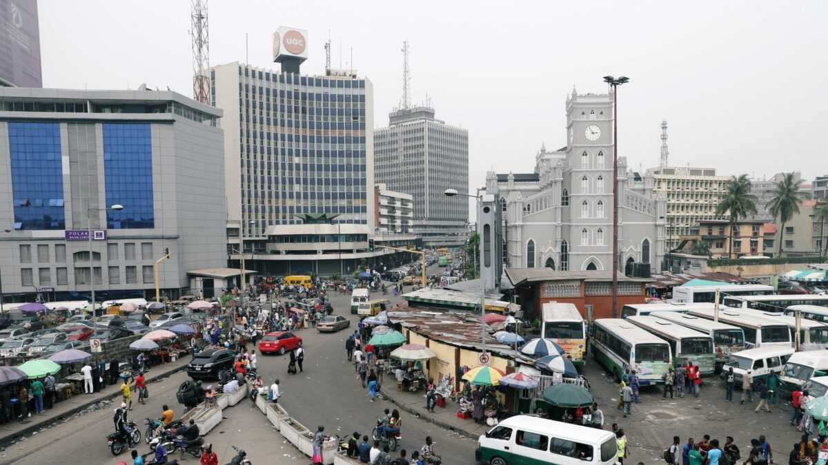 Une vue de la ville de Lagos
