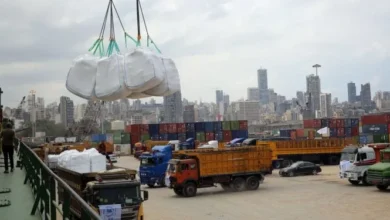 Camions de blé au Cameroun