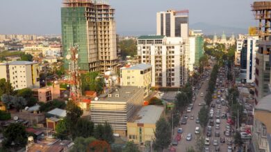 Une vue de la capitale Ethiopienne, Addis-Abeba
