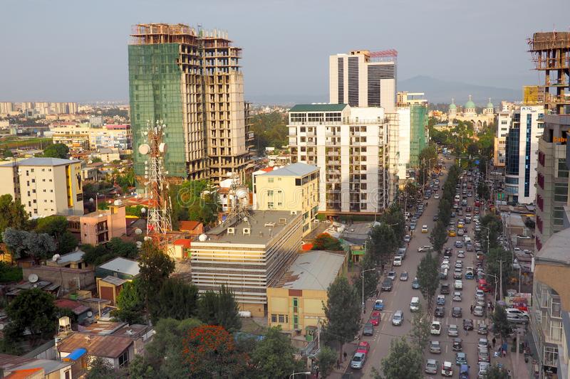 Une vue de la capitale Ethiopienne, Addis-Abeba