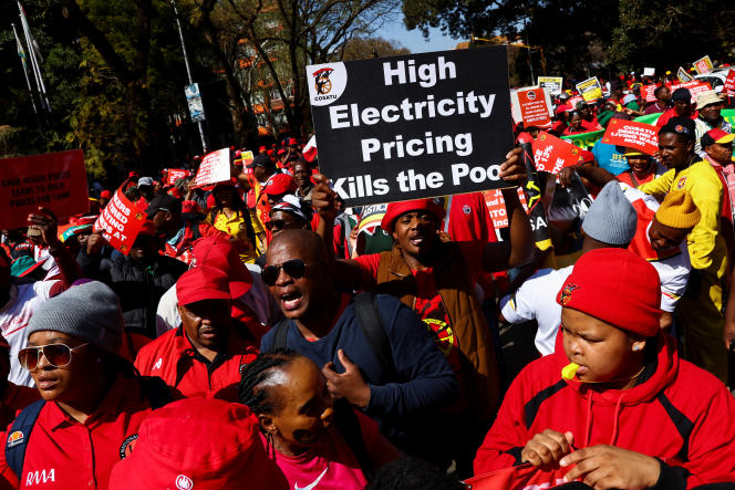 Afrique du Sud, manifestants