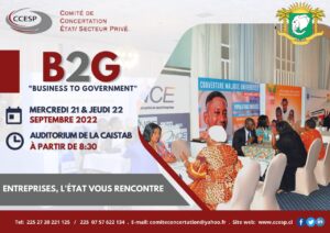 Sixième édition des « BUSINESS TO GOVERNMENT (B TO G) »