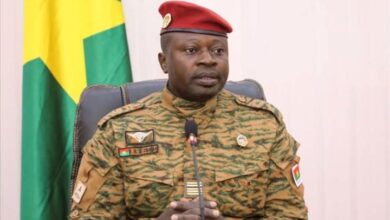 Le président du Burkina, le lieutenant-colonel Paul-Henri Sandaogo Damiba