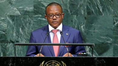 Le président bissau-guinéen Umaro Sissoco Embalo, président de la Cédéao