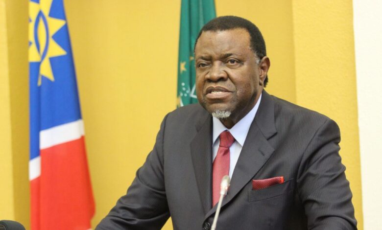 Hage Geingob, Président de la République de Namibie