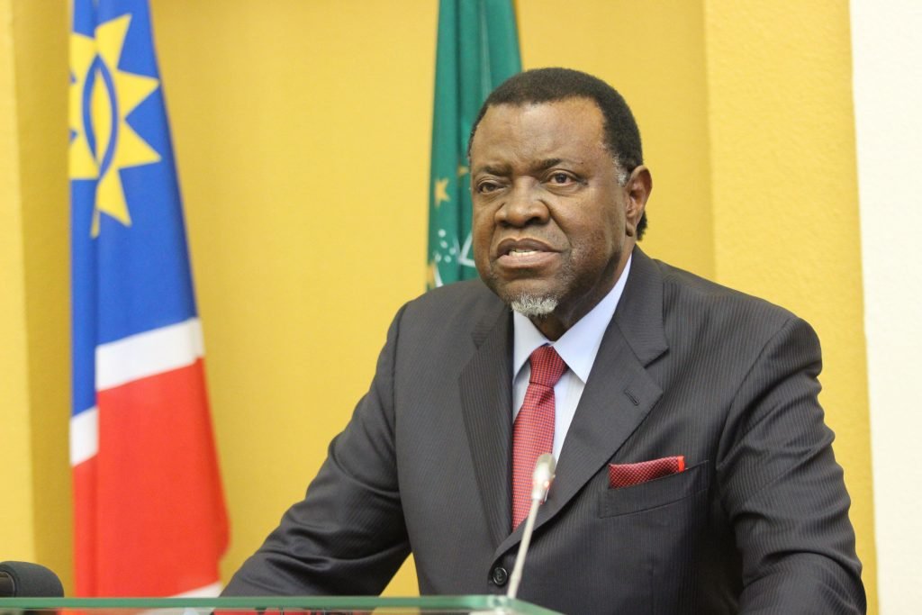 Hage Geingob, Président de la République de Namibie
