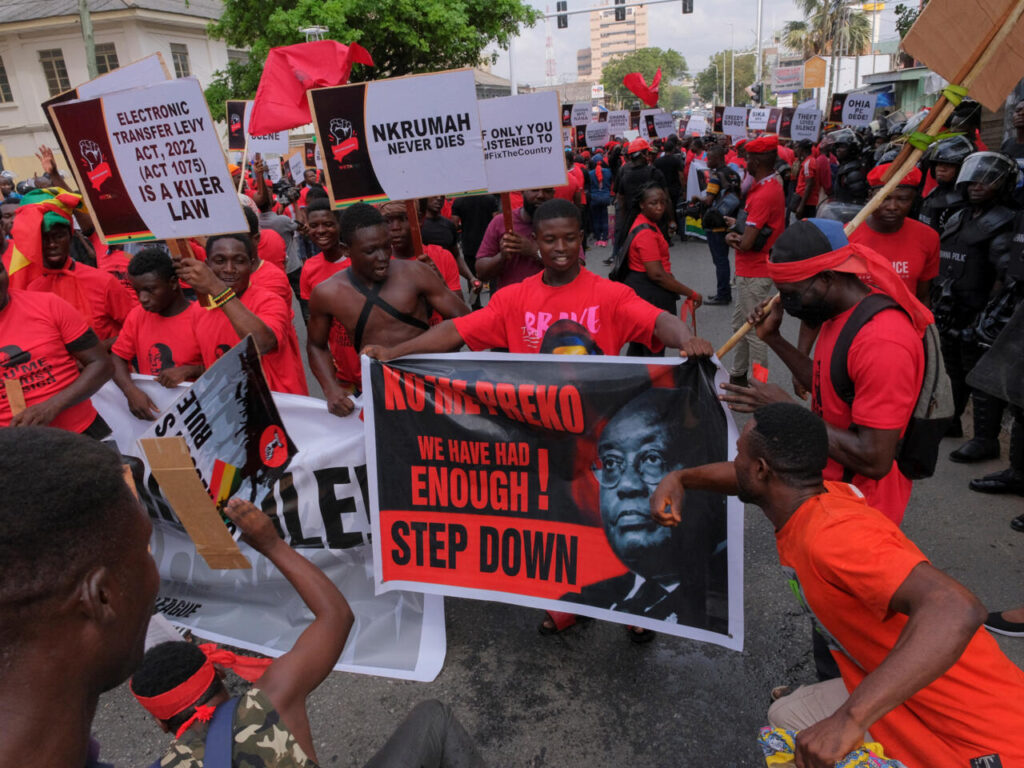 Manifestants ghanéens