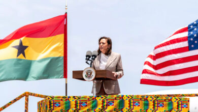 La vice-présidente américaine Kamala Harris au Ghana