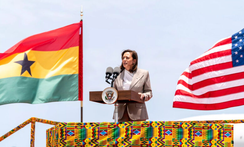 La vice-présidente américaine Kamala Harris au Ghana