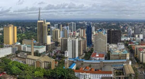 Une vu de la ville de Nairob, Kenya