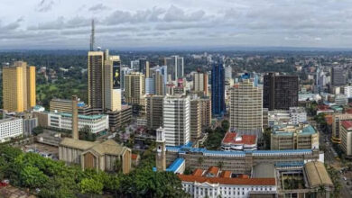 Une vu de la ville de Nairob, Kenya