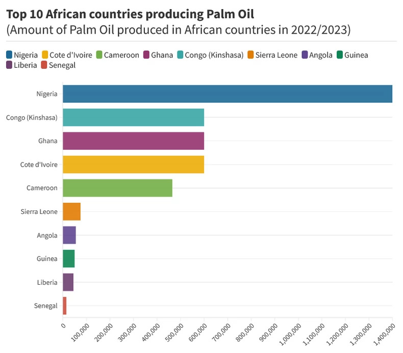 Top 10 des pays africains producteurs d huile de palme