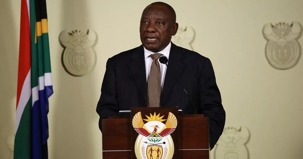 Le président sud-africain Cyril Ramaphosa