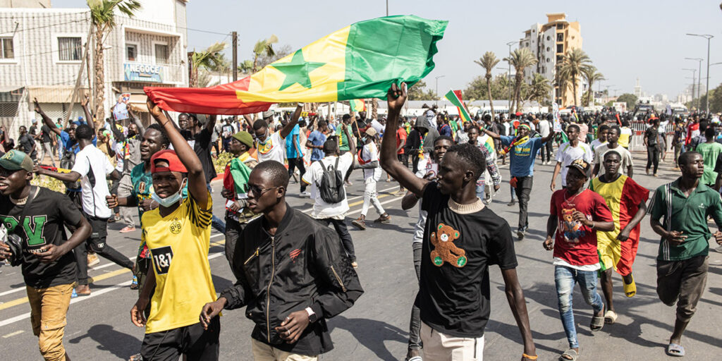 Manifestants sénégalais