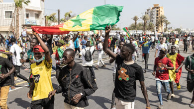 Manifestants sénégalais