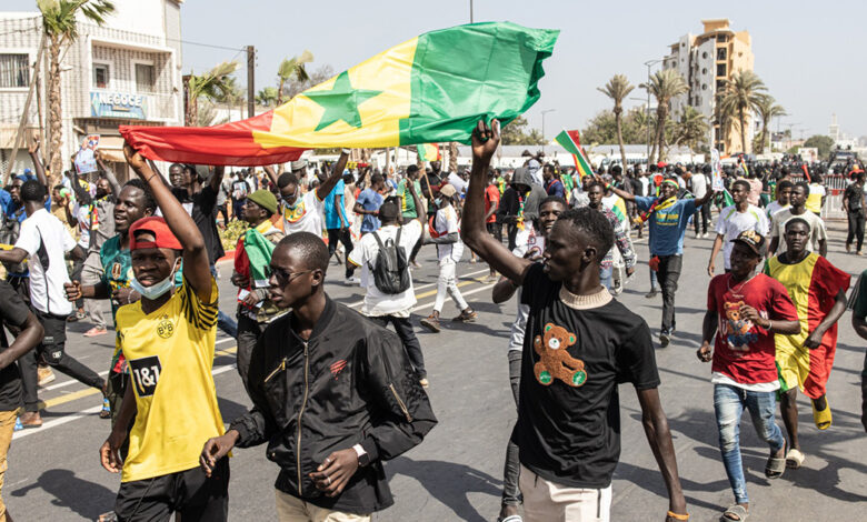 Manifestants sénégalais