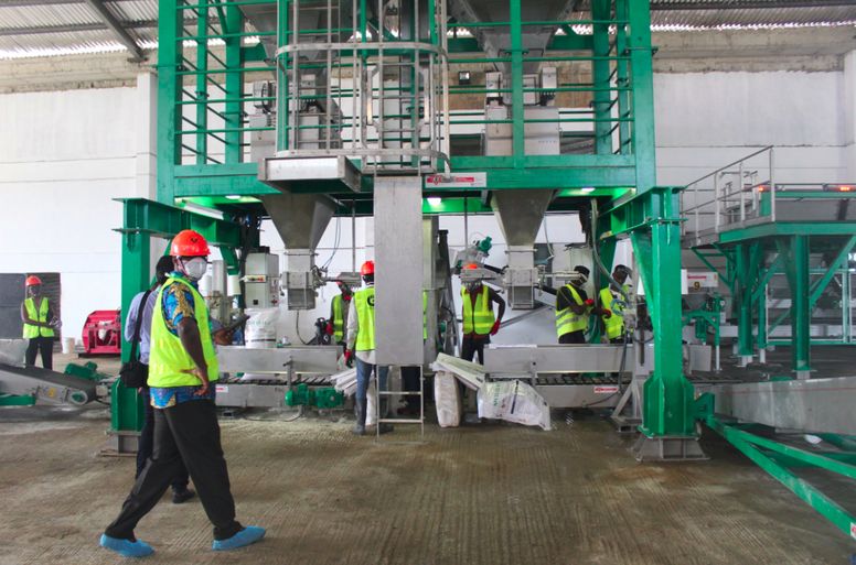 Usine de production d'engrais