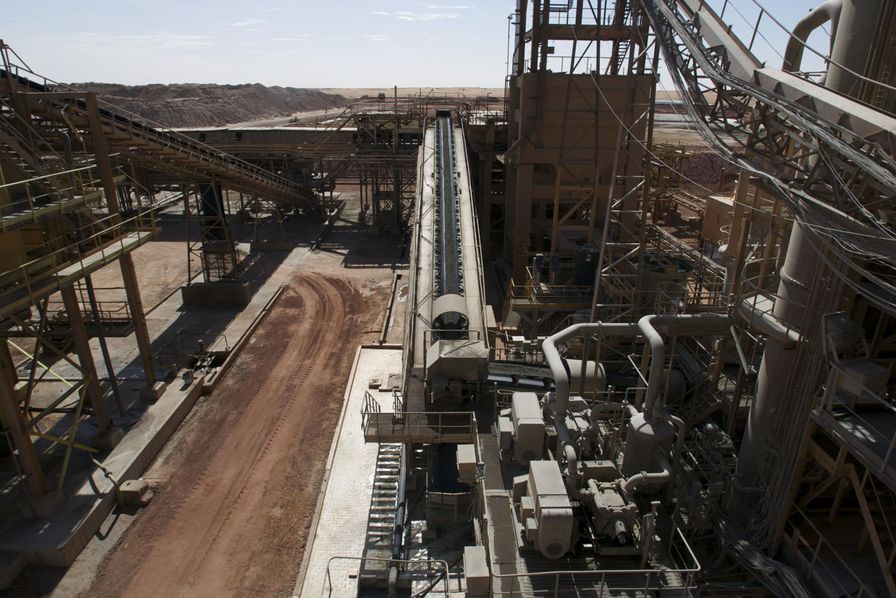 Usine de transformation d'uranium en Afrique