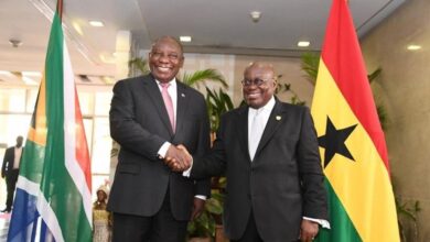 Les Présidents du Ghana et de l'Afrique du Sud