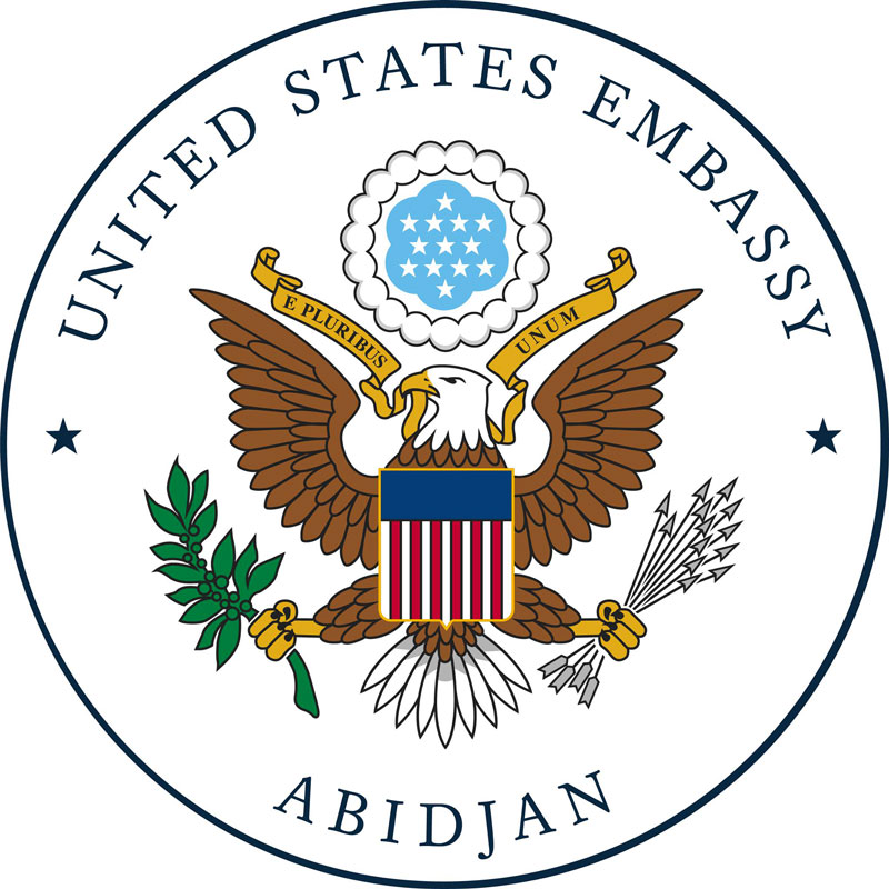 Logo ambassade des Etats-Unis Abidjan