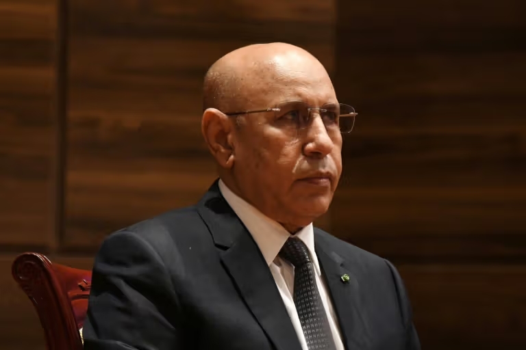 Le président mauritanien, Mohamed Ould Cheikh El Ghazouani