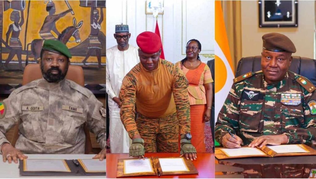 Les présidents du Mali, du Burkina Faso et du Niger