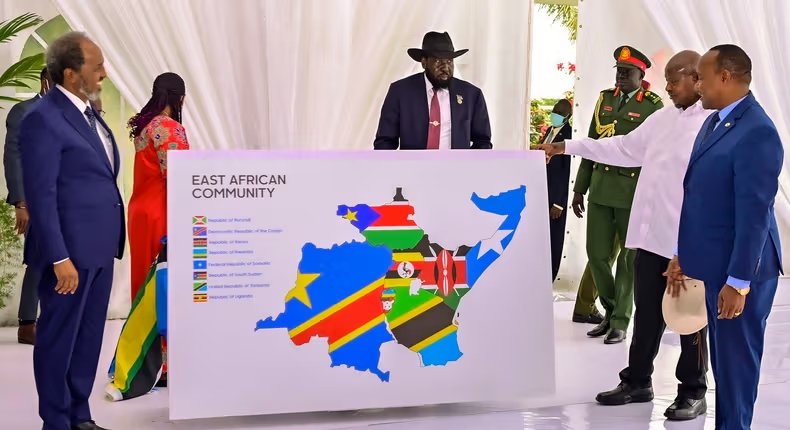 Présidents et drapeaux d'Afrique de l’Est