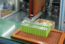 usine de batteries au lithium