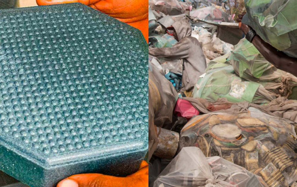 Business des Ordures Ménagères en Afrique : pavés à partir de déchets