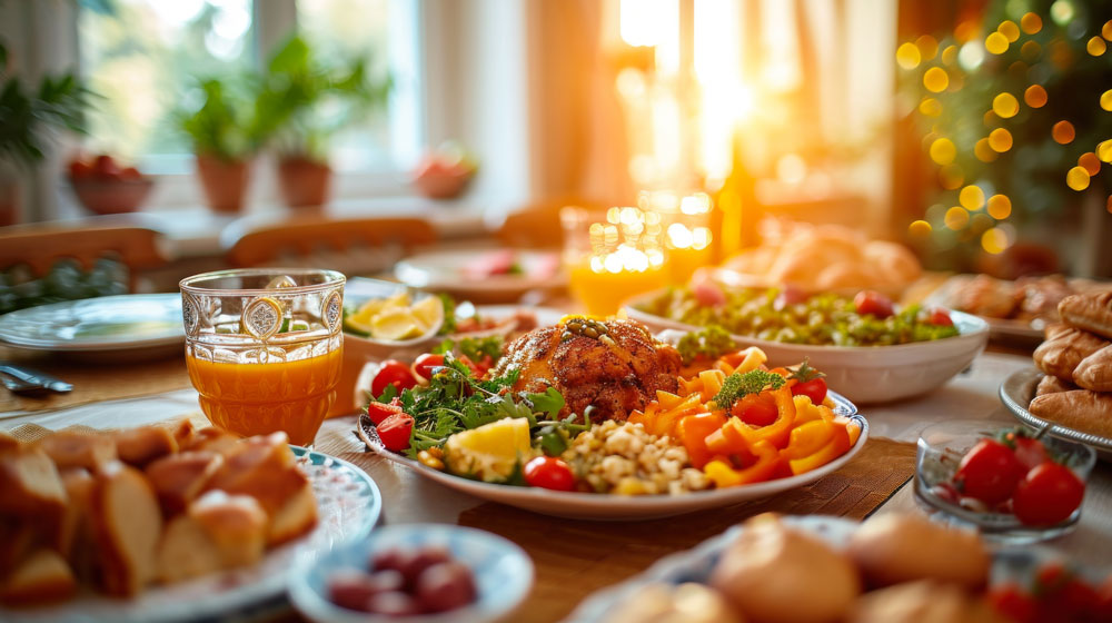 Repas de rupture pendant le Ramadan (période de Jeûne musulman)