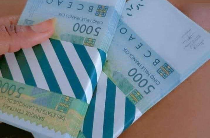 billet de banque de francs CFA