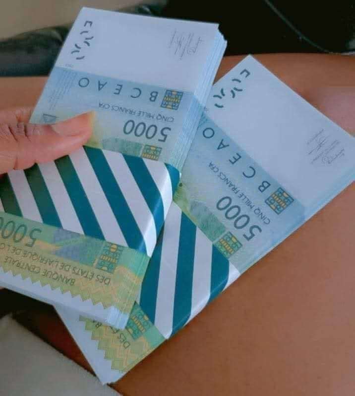 billet de banque de francs CFA